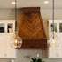 Herringbone Black Walnut Vent Hood